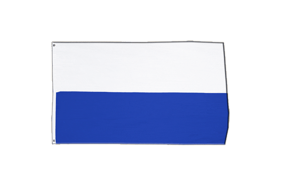 Blue and white sale flag