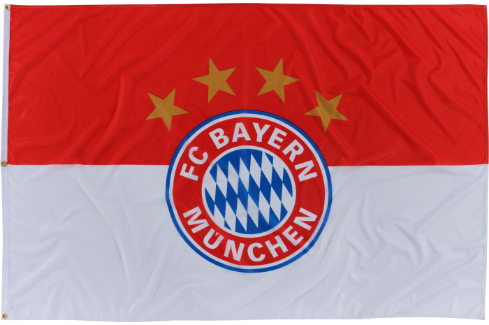 Fc Bayern Munchen Logo Flag 4 X 5 Ft 120 X 180 Cm Best Buy Flags Co Uk