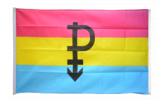 Pansexual Pride Symbol Flag for balcony - 3 x 5 ft.