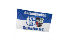 FC Schalke 04 GE-Schalke recycelt Flag - 5 x 8 ft. / 150 x 250 cm