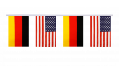 Germany - USA Friendship Bunting Flags - 5.9 x 8.65 inch