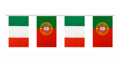 Italy - Portugal Friendship Bunting Flags - 5.9 x 8.65 inch