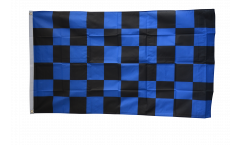 Checkered blue-black Flag